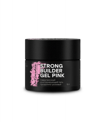 Сверхпрочный конструирующий гель прозрачно-розовый 15 г Strong Builder Gel